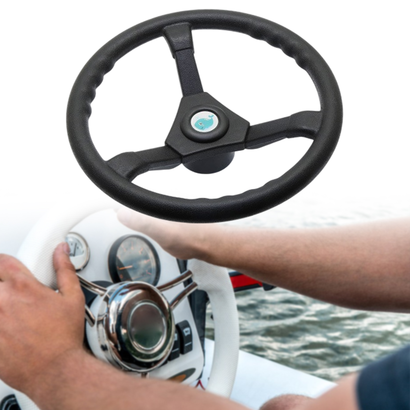 1Pc Boat Steering Wheel Easy I - огляд і ціна Fishing Boat Steering Wheel