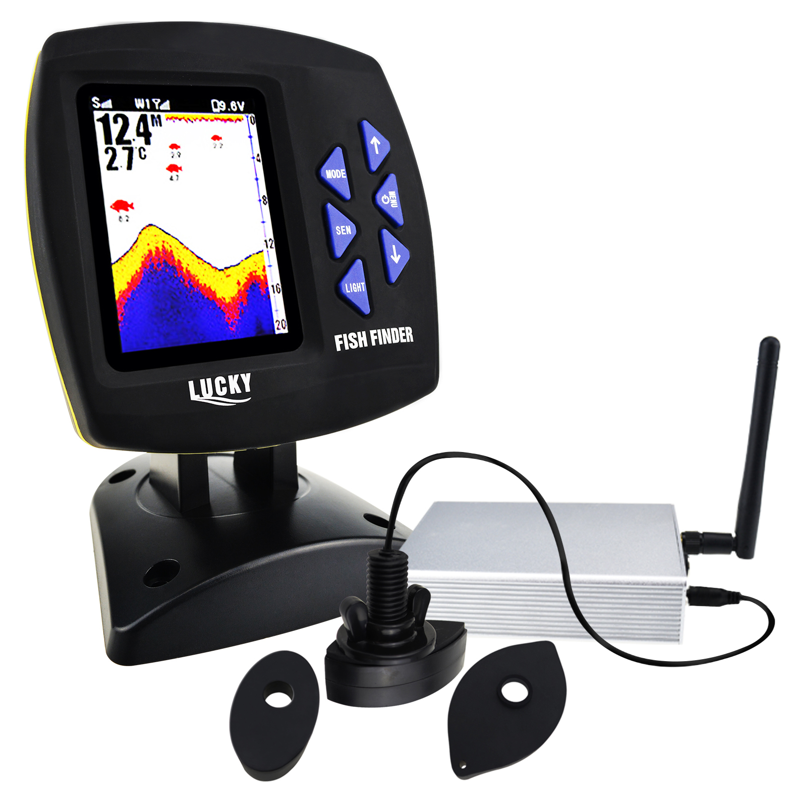 LUCKY Fishfinder 300m/ 980ft F - огляд і ціна Fishing Boat Depth Finder