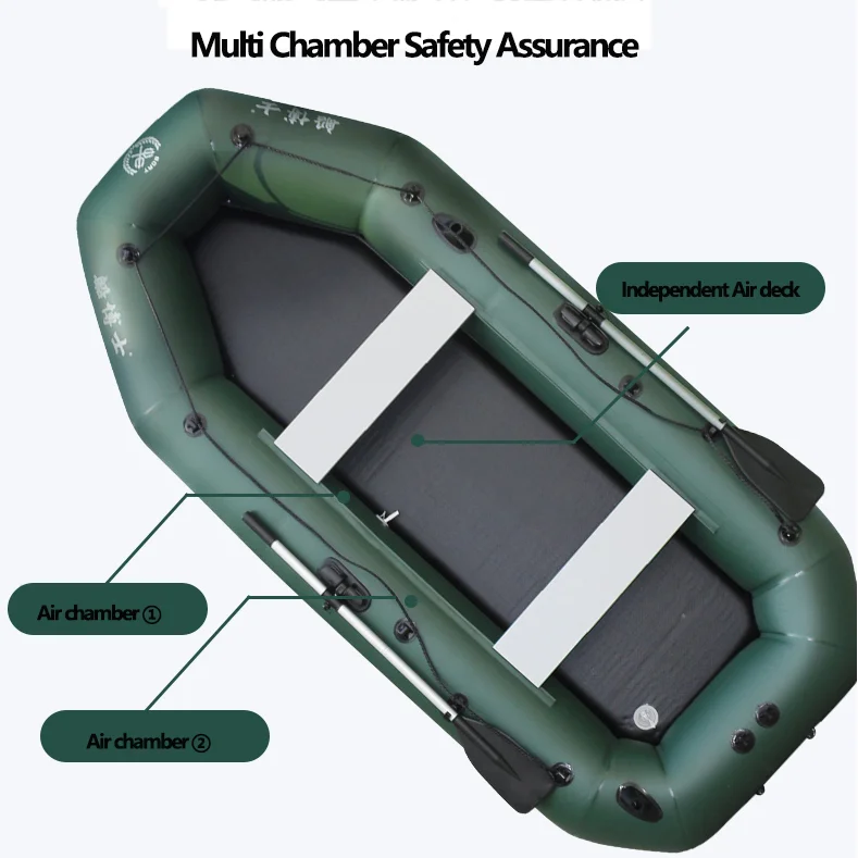 1.75~3.6m Green Fishing Kayak  - огляд і ціна Fishing Boat Oar