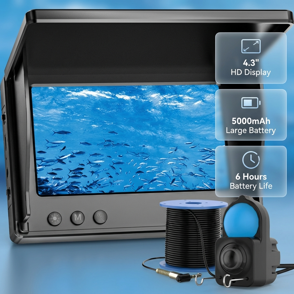 Fish Finder Underwater Camera  - огляд і ціна Fishing Boat Depth Finder