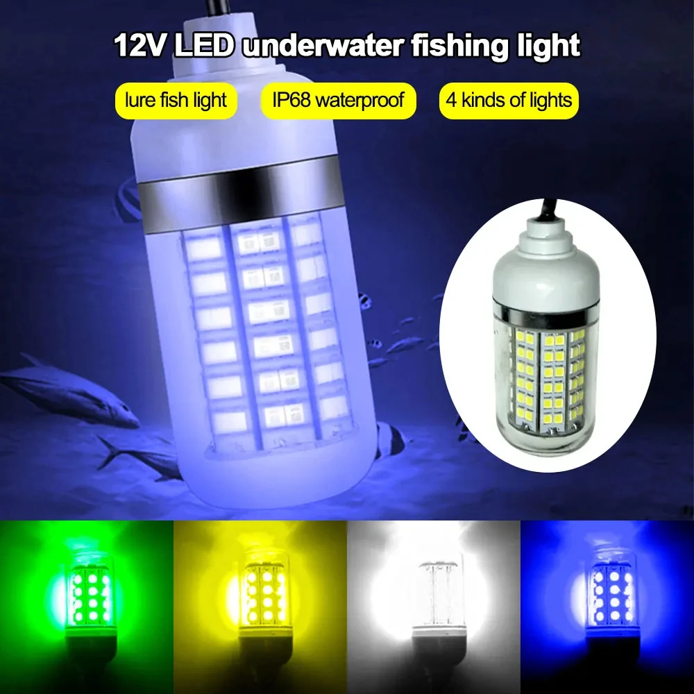 12V Underwater Lamp 15W 108 LE - огляд і ціна Fishing Boat Depth Finder
