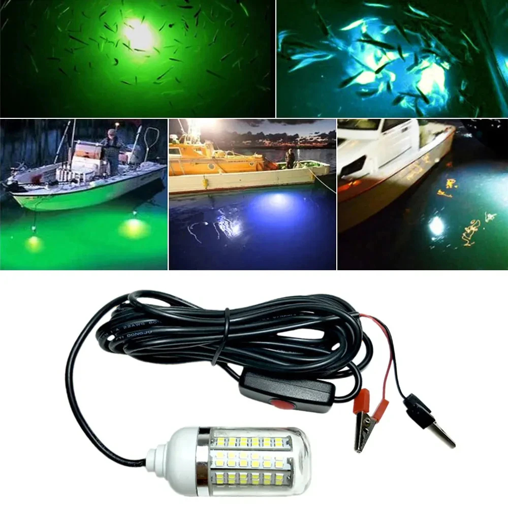 12V Underwater Lamp 15W 108 LE - огляд і ціна Fishing Boat Depth Finder