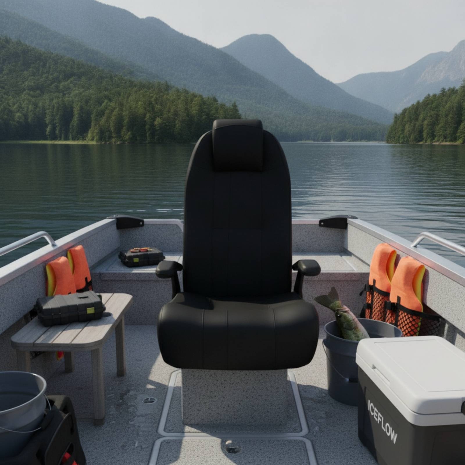 Boat Driver Seat with Armrests - огляд і ціна Fishing Boat Seat