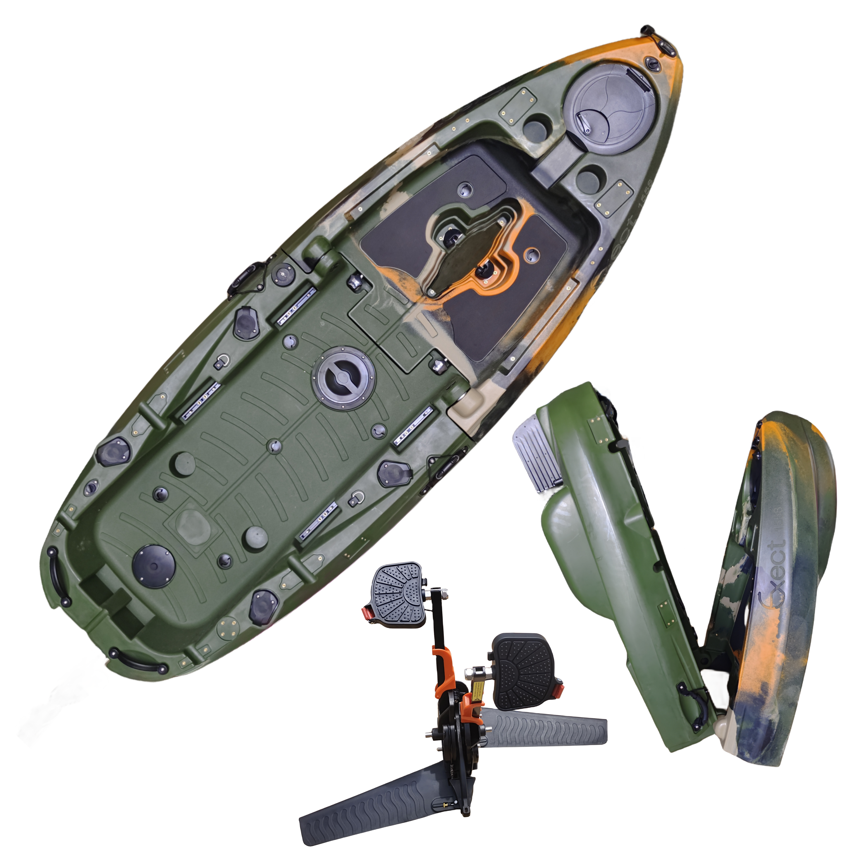 Plastic Kayak Pedal Kayak Fish - огляд і ціна Fishing Boat Aluminum