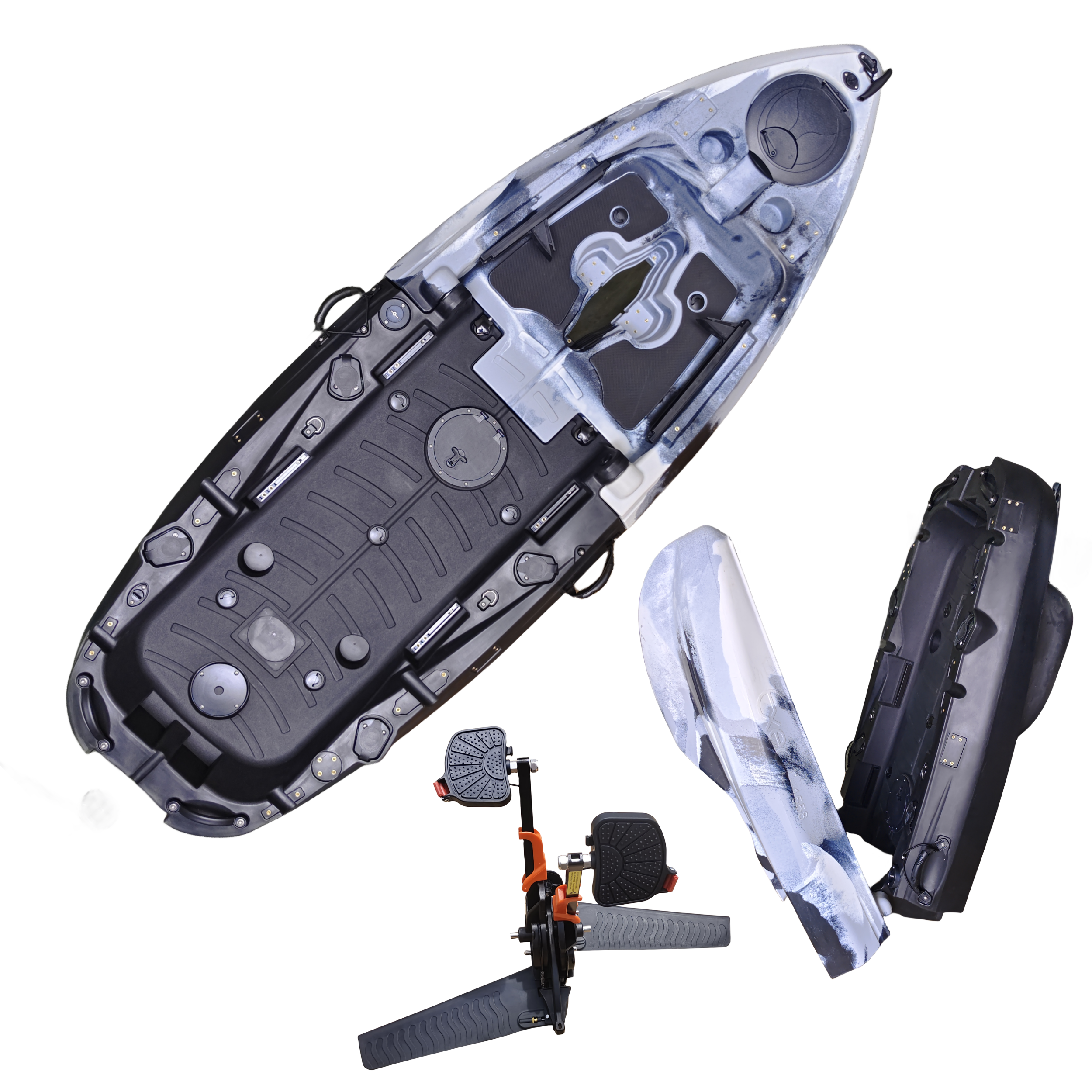 Plastic Kayak Pedal Kayak Fish - огляд і ціна Fishing Boat Aluminum