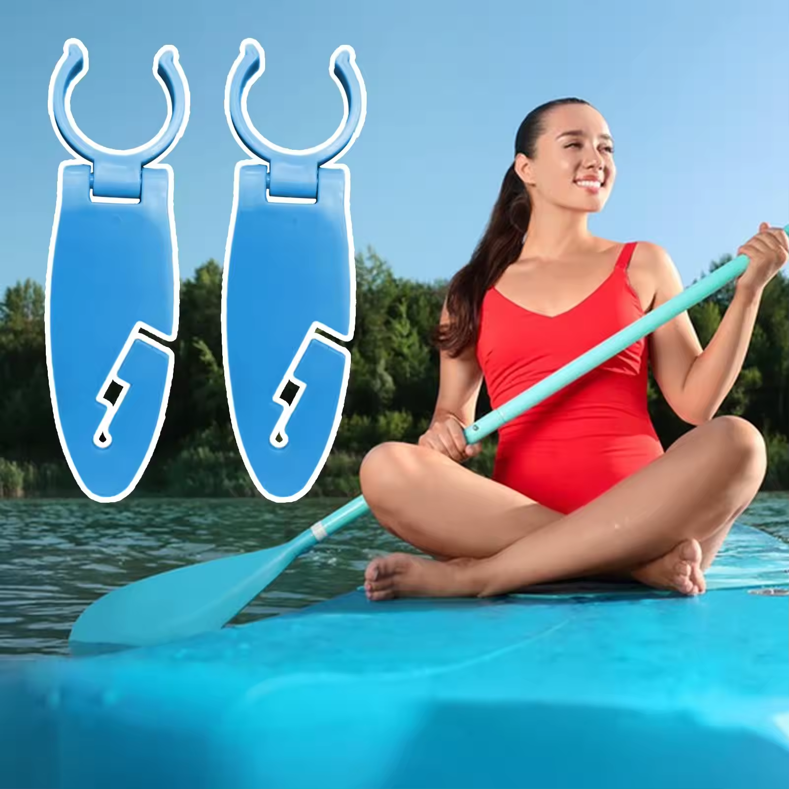 2pcs Stand Up Paddle Board Cli - огляд і ціна Fishing Boat Paddle