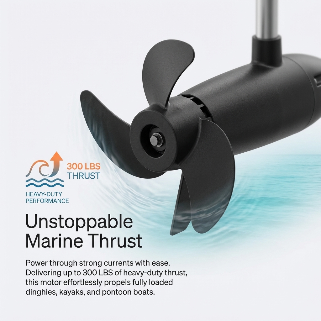 240LBS 300LBS High Thrust Brus - огляд і ціна Fishing Boat Outboard Motor