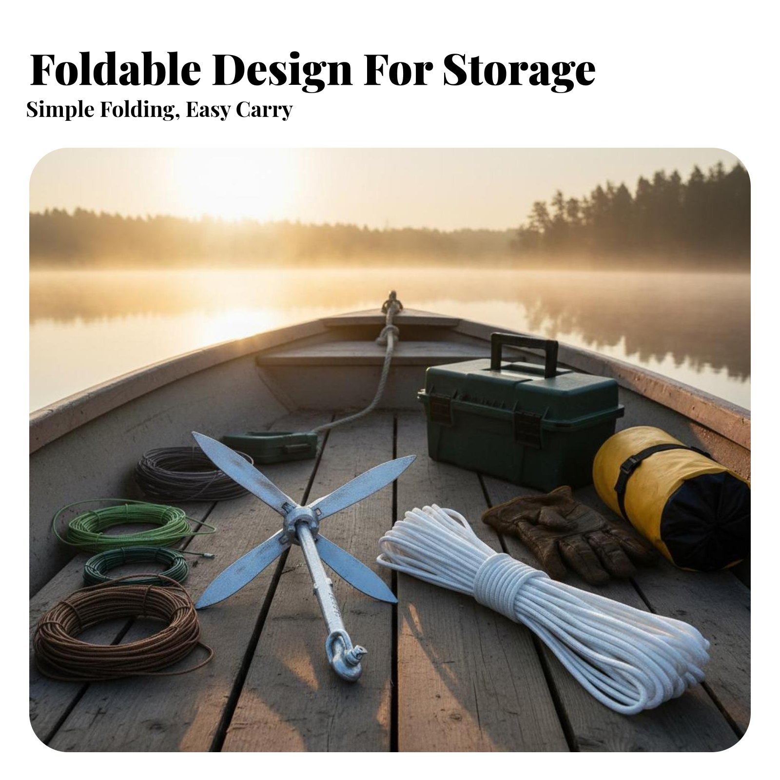 Lotus Anchor Foldable Carbon S - огляд і ціна Fishing Boat Anchor