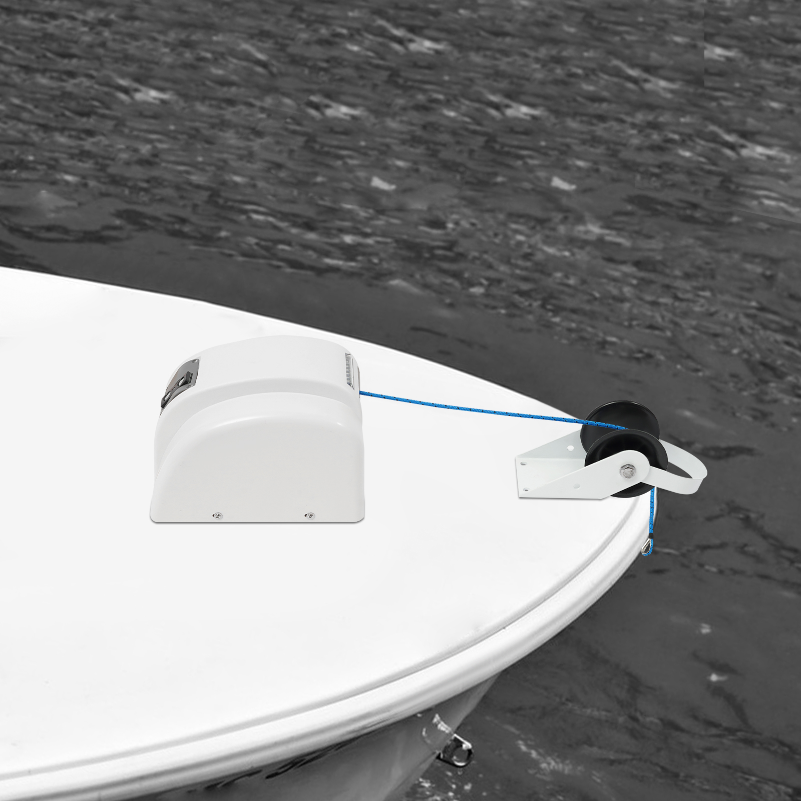 12V Electric Anchor Winch 45LB - огляд і ціна Fishing Boat Anchor Winch