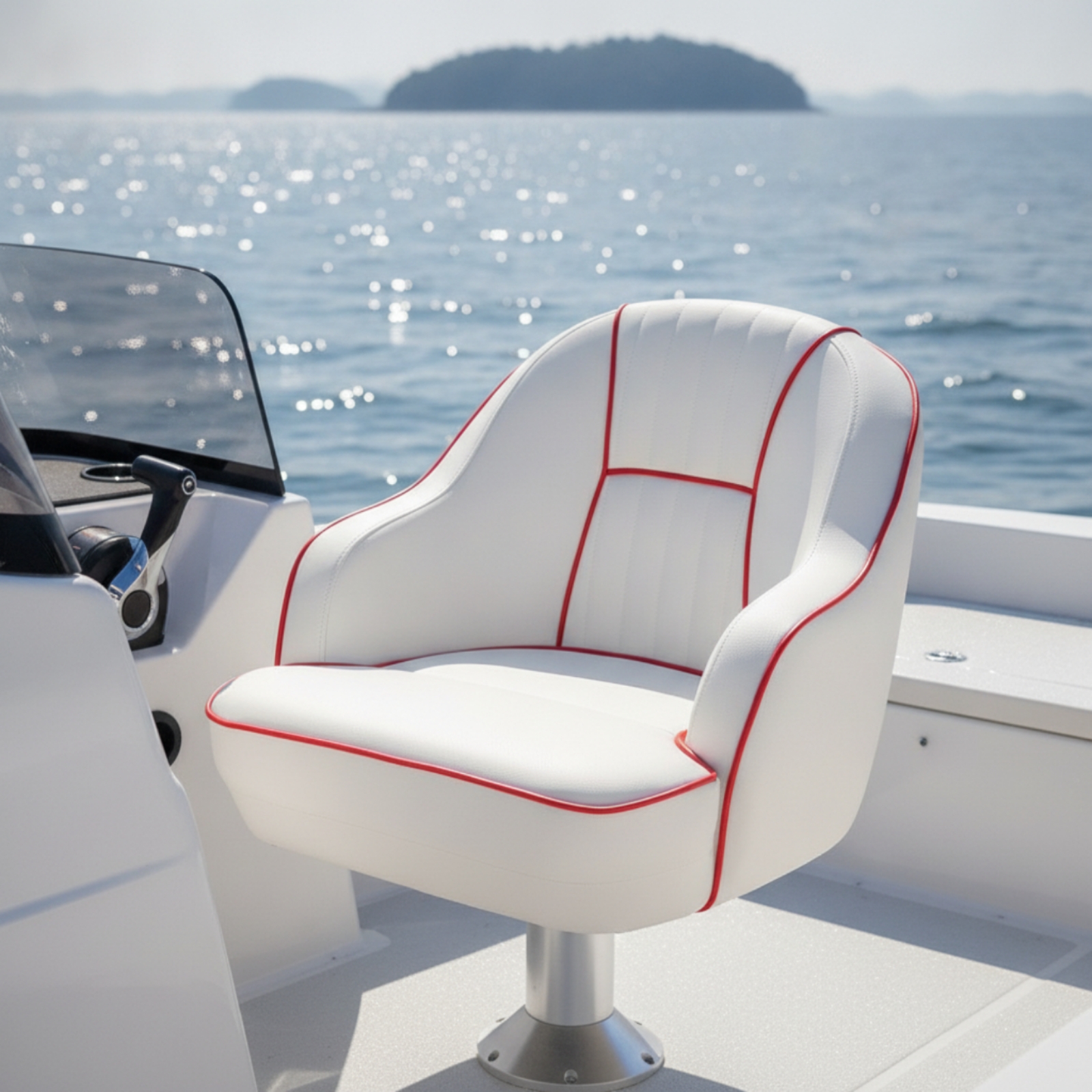 Pilot's Boat Seat Padded Helm  - огляд і ціна Fishing Boat Seat