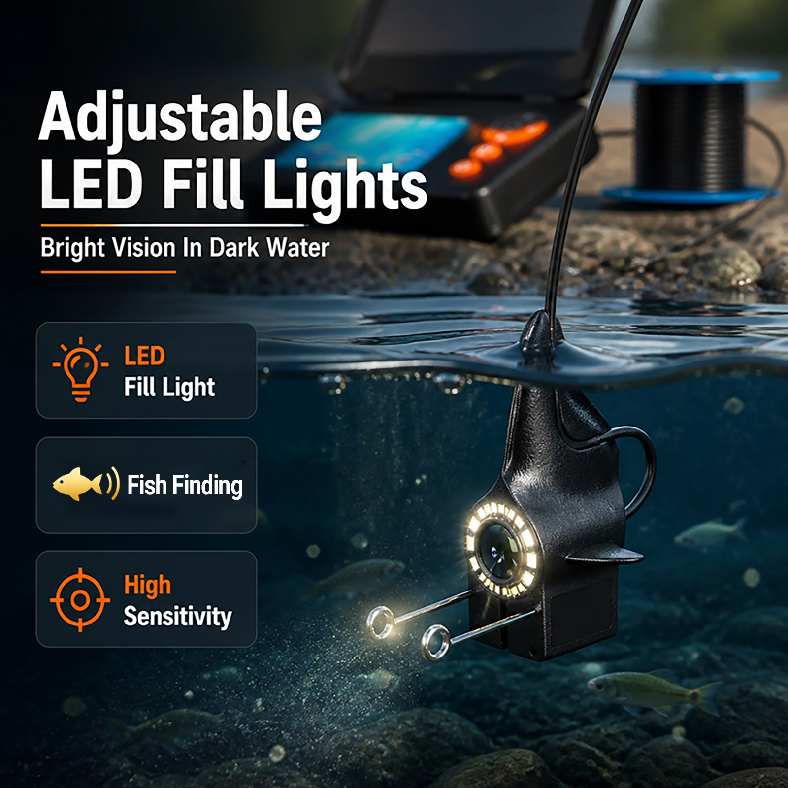 1080P HD Underwater Camera Fis - огляд і ціна Fishing Boat Depth Finder