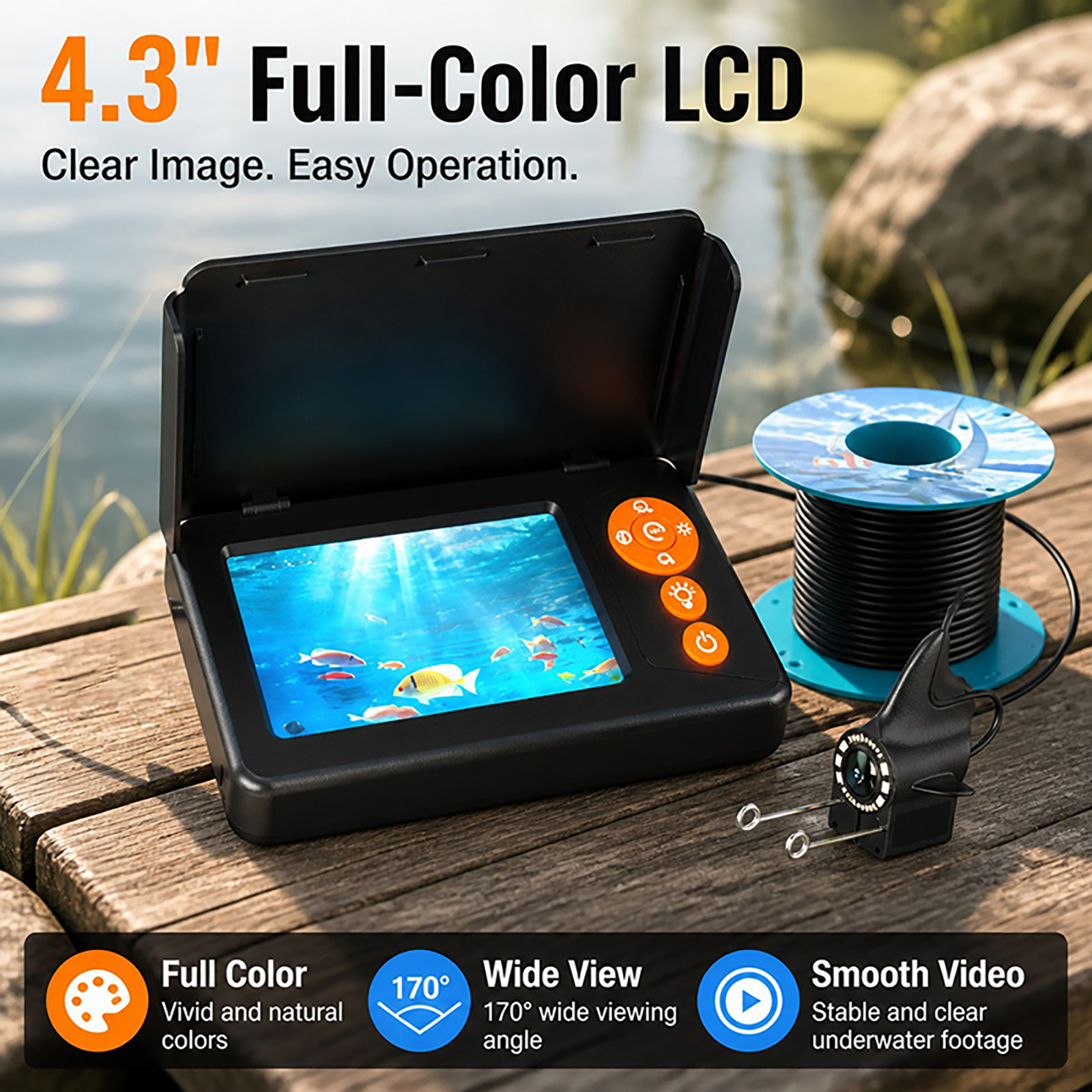 1080P HD Underwater Camera Fis - огляд і ціна Fishing Boat Depth Finder