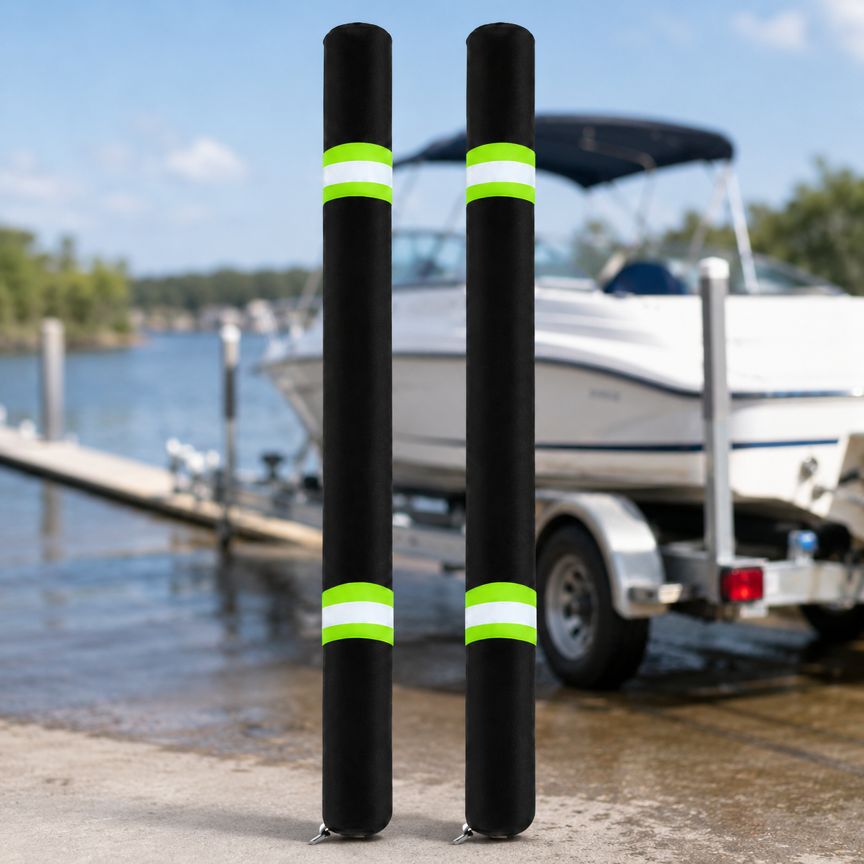 2Pcs Boat Trailer Guide Pole C - огляд і ціна Fishing Boat Trailer